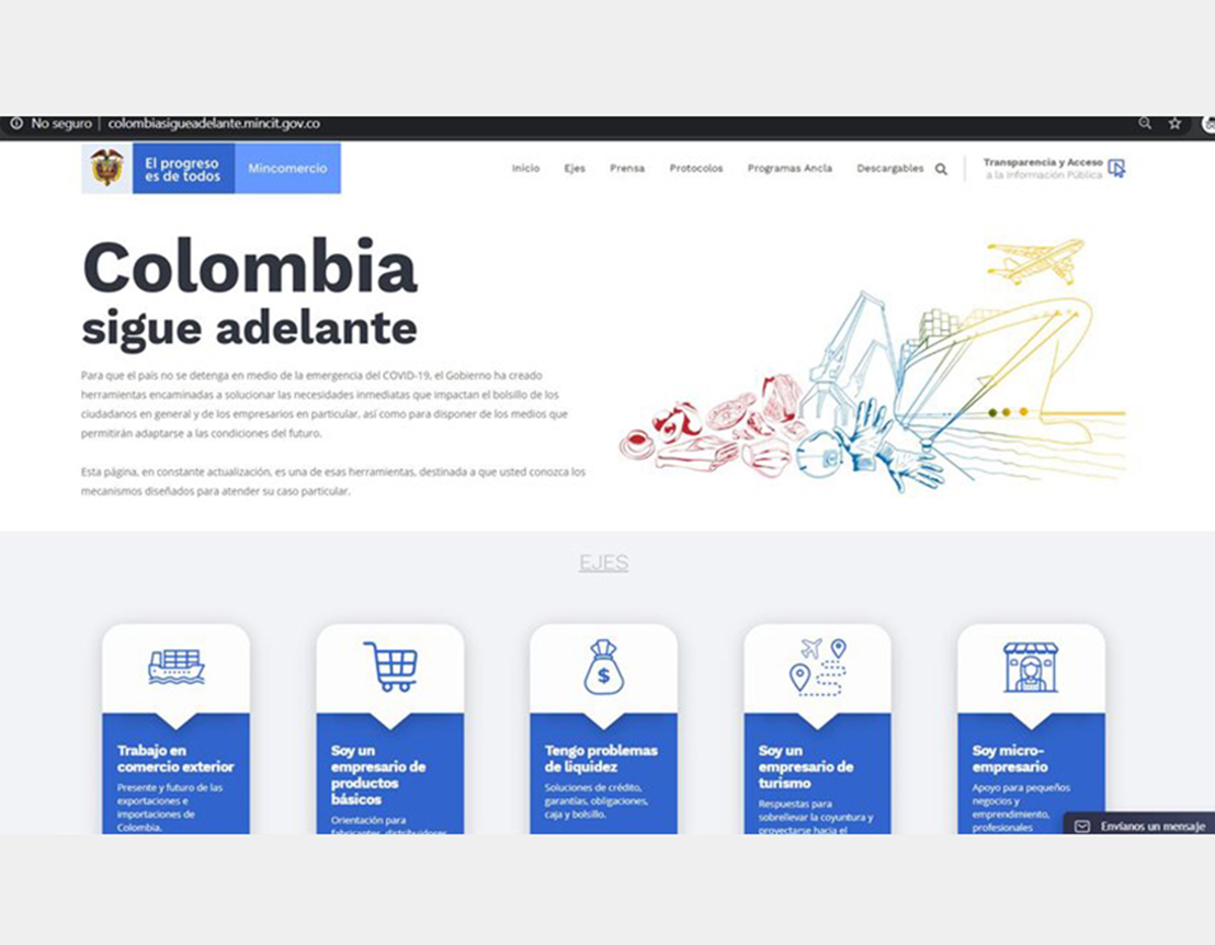 Conoce el portal para empresas “Colombia sigue adelante” | Conectando Negocios